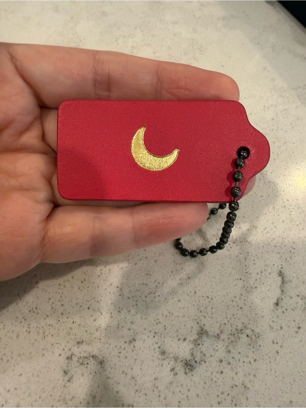 Coach Pink Leather Tag - Picture 3 of 5